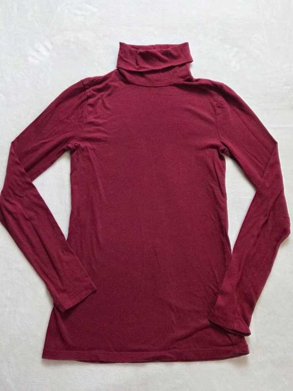 J.Crew Factory XS tissue turtleneck top in red